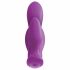 Drietalig genot - oplaadbare, draadloze drievoudige vibrator (paars)