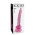 Icicles No. 86 - glazen dildo (roze)