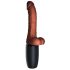 King Cock Plus 7,5 - bruine stotende vibrator met ballen