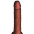 King Cock Plus 7,5 - bruine stotende vibrator met ballen