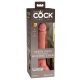 King Cock Elite 7 - zuignap, realistische dildo (18cm) - naturel