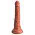 King Cock Elite 7 - zuignap, realistische dildo (18 cm) - donker natuurlijk