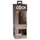 King Cock Elite 7 - zuignap basis, realistische dildo (18 cm) - bruin