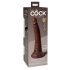 King Cock Elite 7 - zuignap basis, realistische dildo (18 cm) - bruin