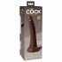 King Cock Elite 7 - zuignap basis, realistische dildo (18 cm) - bruin