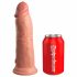 King Cock Elite 8 - zuignap, realistische dildo (20 cm) - natuurlijk