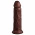 King Cock Elite 8 - zuignap, realistische dildo (20 cm) - bruin