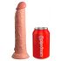 King Cock Elite 9 - zuignap, realistische dildo (23 cm) - natuur