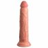 King Cock Elite 9 - zuignap, realistische dildo (23 cm) - natuur