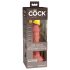 King Cock Elite 6 - Suction Cup Realistic Vibrator 6 inch (Dark Natural) 