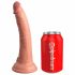 King Cock Elite 7 - zuignap, radiografische vibrator 18cm - naturel