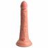 King Cock Elite 7 - zuignap, radiografische vibrator 18cm - naturel