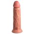 Koning Cock Elite 8 - zuignap, realistische vibrator (20cm) - naturel