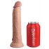 Koning Paal Elite 9 - zuignap, afstandsbedieningsvibrator 23cm - natuur