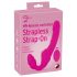 Strepless Strap-On - verstelbare vibrator (roze)