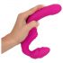 Strepless Strap-On - verstelbare vibrator (roze)