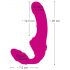 Strepless Strap-On - verstelbare vibrator (roze)