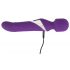 Javida Wand & Pearl - 2-in-1 massagestav vibrator (paars)