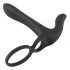 Black Velvet - oplaadbare 2-in-1 koppels vibrator en penisring (zwart)