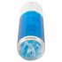 You2Toys - oplaadbare draai-stoter masturbator (blauw-wit)