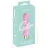 Cuties Mini - oplaadbare, waterdichte, spiraalvormige vibrator (pink)