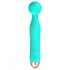 Cuties Mini Wand - oplaadbare, waterdichte, groene vibrator