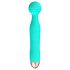 Cuties Mini Wand - oplaadbare, waterdichte, groene vibrator