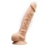 Silexd 8 - verstelbare zuigvoet vibrator - 20cm (natuurlijk)