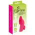 SMILE Licking - oplaadbare, luchtgolven- en tongtrillinger vinger vibrator (roze)