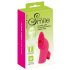 SMILE Licking - oplaadbare, luchtgolven- en tongtrillinger vinger vibrator (roze)