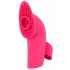 SMILE Licking - oplaadbare, luchtgolven- en tongtrillinger vinger vibrator (roze)