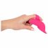 SMILE Licking - oplaadbare, luchtgolven- en tongtrillinger vinger vibrator (roze)