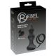 Rebel 2in1 - draadloze anale vibrator met penring (zwart)