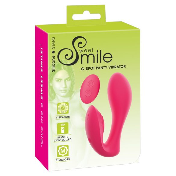 SMILE Panty - oplaadbare, draadloze 2in1 vibrator (roze)