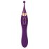 Javida - 2in1 oplaadbare clitorisstimulator en vibrator set (paars)