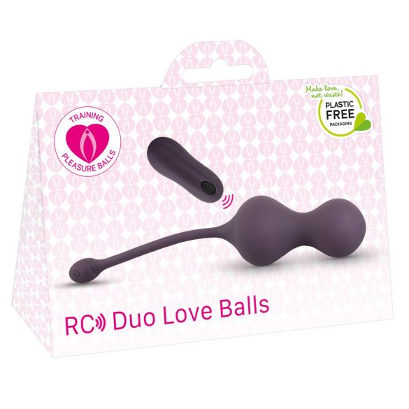 RC Duo Vibratie-ei - oplaadbaar (paars)