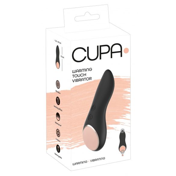 You2Toys CUPA - oplaadbare verwarmende clitorisstimulator (zwart)