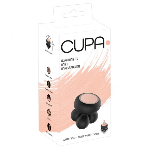 You2Toys CUPA Mini - oplaadbare verwarmde massagetril (zwart)