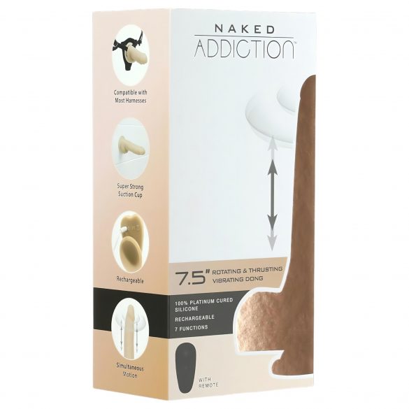 Naked Addiction Thruster 19 cm (herlaadbaar) - natuurlijk