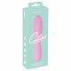 Cuties Mini 3 - oplaadbare, waterdichte, geribbelde vibrator (roze)