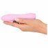 Cuties Mini 3 - oplaadbare, waterdichte, geribbelde vibrator (roze)