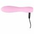 Cuties Mini 3 - oplaadbare, waterdichte, geribbelde vibrator (roze)