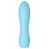 Cuties Mini 3 - oplaadbare, waterdichte geplooide vibrator (turkoois)