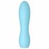 Cuties Mini 3 - oplaadbare, waterdichte geplooide vibrator (turkoois)