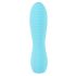 Cuties Mini 3 - oplaadbare, waterdichte geplooide vibrator (turkoois)