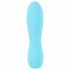 Cuties Mini 3 - oplaadbare, waterdichte geplooide vibrator (turkoois)