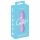 Cuties Mini 3 - oplaadbare, waterdichte, spiraal vibrator (paars)