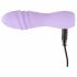 Cuties Mini 3 - oplaadbare, waterdichte, spiraal vibrator (paars)