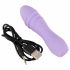 Cuties Mini 3 - oplaadbare, waterdichte, spiraal vibrator (paars)