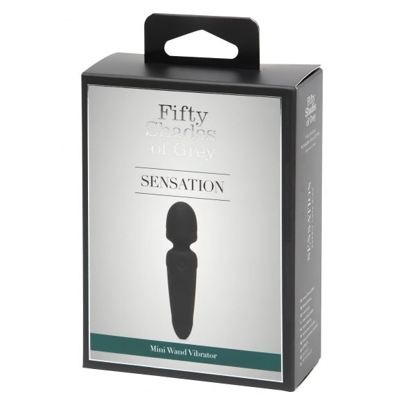 De vijftig tinten grijs Sensation Wand - mini massagestick (zwart)